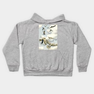 In clouds Kids Hoodie